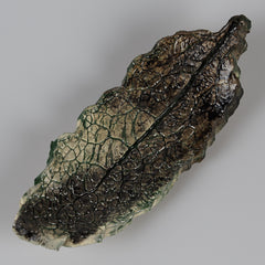 Teal Kale Ceramic Leaf