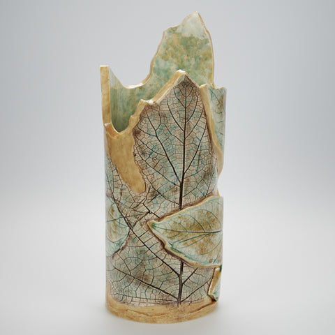 Multiple Oak Hydrangea Leaf Vase